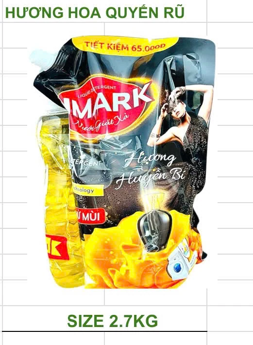 Túi giặt Dimark đen 2.7 Kg kẹp chén 750ml